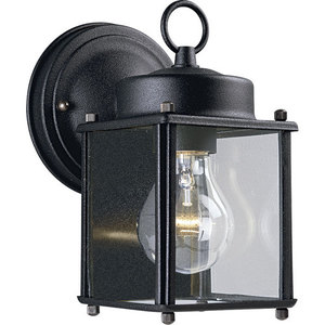 PP560731 Flat Glass Entrance Outdoor Wall Light - Black PP560731 Flat Glass Entrance Outdoor Wall Light - Black