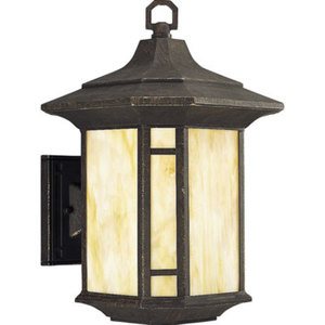 PP562946 Arts & Crafts Entrance Outdoor Wall Light - Weathered Bronze