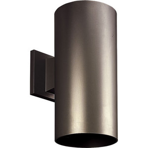 PP564120 Cylinder Entrance Outdoor Wall Light - Antique Bronze