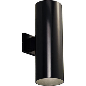 PP564231 Cylinder Entrance Outdoor Wall Light - Black