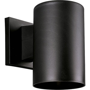 PP571231 Cylinder Entrance Outdoor Wall Light - Black