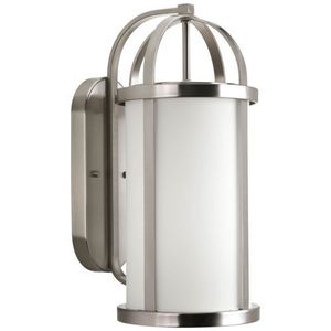 PP572809 Greetings Entrance Outdoor Wall Light - Brushed Nickel