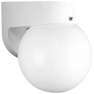 PP581630WB Non-Metallic Entrance Outdoor Wall Light - White