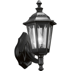 PP582631 Cast Lantern Entrance Outdoor Wall Light - Black