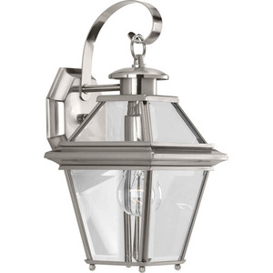 PP661509 Burlington Entrance Outdoor Wall Light - Brushed Nickel