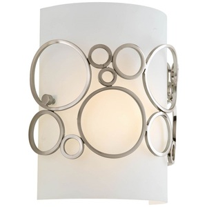 PP705609 Bingo 1 Bulb Wall Sconce - Brushed Nickel PP705609 Bingo 1 Bulb Wall Sconce - Brushed Nickel