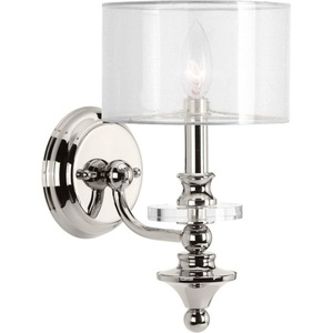 PP710013104 Marche' 1 Bulb Wall Sconce - Polished Nickel