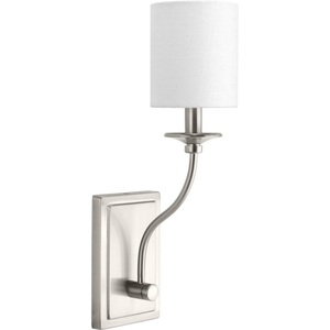 PP710018009 Bonita 1 Bulb Wall Sconce - Brushed Nickel