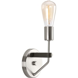 PP710043009 Hangar 1 Bulb Wall Sconce - Brushed Nickel PP710043009 Hangar 1 Bulb Wall Sconce - Brushed Nickel
