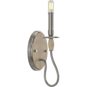 PP710074009 Durrell 1 Bulb Wall Sconce - Brushed Nickel