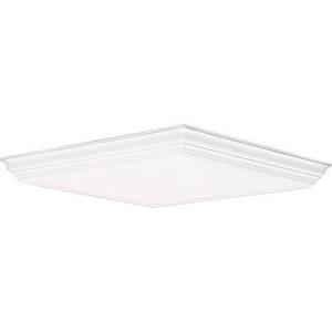 PP727330 Fluorescent Flush Mount Ceiling Light - White