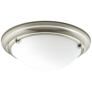 PP732409WB Eclipse Flush Mount Ceiling Light - Brushed Nickel