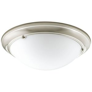 PP732509WB Eclipse Flush Mount Ceiling Light - Brushed Nickel