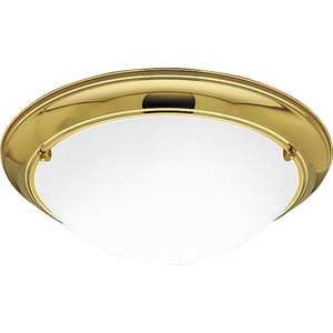 PP732510EBWB Eclipse Flush Mount Ceiling Light - Polished Brass