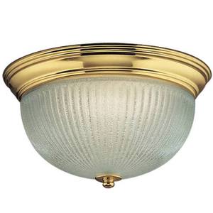 PP736410STRWB Flush Mount Ceiling Light - Polished Brass