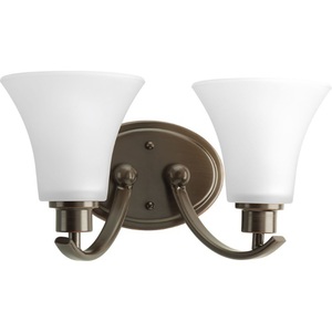 PP200120W Joy 2 Bulb Bathroom Lighting - Antique Bronze