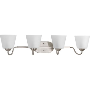 PP213009 Arden 4 or More Bulb Bathroom Lighting - Brushed Nickel PP213009 Arden 4 or More Bulb Bathroom Lighting - Brushed Nickel