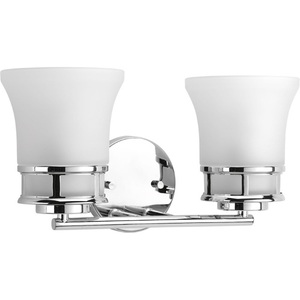 PP214715 Cascadia 2 Bulb Bathroom Lighting - Polished Chrome