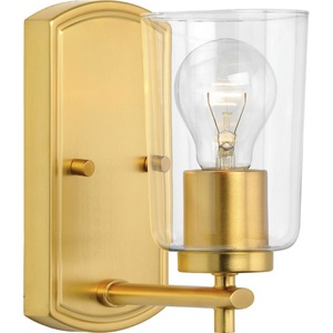 PP300154012 Adley 1 Bulb Wall Sconce - Satin Brass