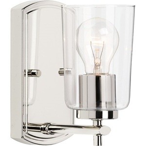 PP300154104 Adley 1 Bulb Wall Sconce - Polished Nickel