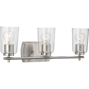 PP300156009 Adley 3 Bulb Bathroom Lighting - Brushed Nickel