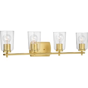 PP300157012 Adley 4 or More Bulb Bathroom Lighting - Satin Brass