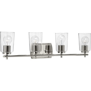 PP300157104 Adley 4 or More Bulb Bathroom Lighting - Polished Nickel