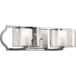 PP3076104WB Caress 2 Bulb Bathroom Lighting - Polished Nickel