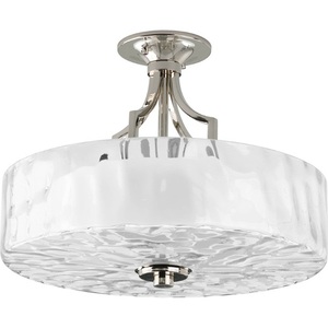 PP3434104 Caress Semi Flush Mount Ceiling Light - Polished Nickel