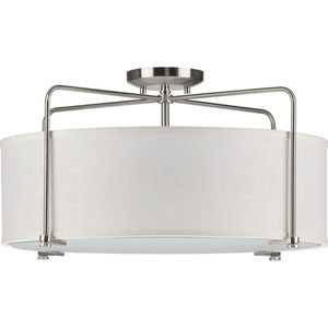 PP350110009 Kempsey Semi Flush Mount Ceiling Light - Brushed Nickel