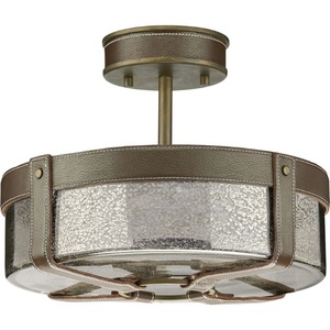 PP350143161 Point Dume Rockdance Semi Flush Mount Ceiling Light - Brass