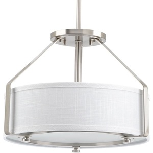 PP360409 Ratio Drum Pendant Pendant Light - Brushed Nickel