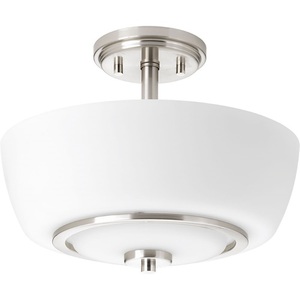 PP366909 Fleet Semi Flush Mount Ceiling Light - Brushed Nickel