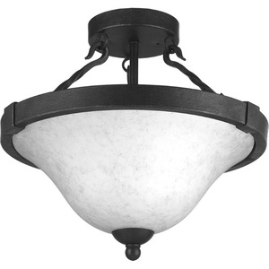 PP367171 Enclave Semi Flush Mount Ceiling Light - Gilded Iron