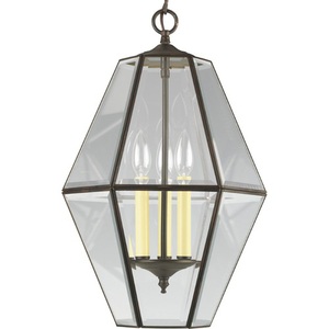 PP371620 Beveled Glass Entrance / Foyer Pendant Light - Antique Bronze PP371620 Beveled Glass Entrance / Foyer Pendant Light - Antique Bronze