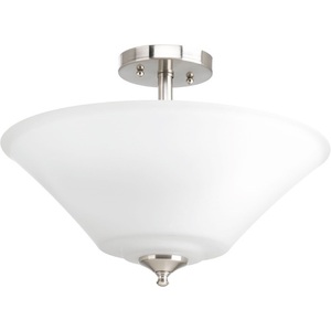 PP386409 Joy Semi Flush Mount Ceiling Light - Brushed Nickel