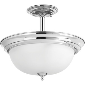 PP392715ET Melon Semi Flush Mount Ceiling Light - Polished Chrome