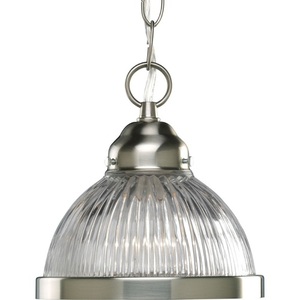 PP508009 Prismatic Glass Mini-Pendant Pendant Light - Brushed Nickel