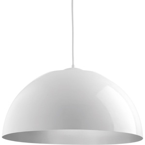 PP53423030K9 Dome Down Light Pendant Light - White