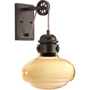 PP71252030K9 Beaker 1 Bulb Wall Sconce - Antique Bronze