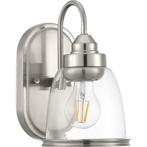PP300178009 Saluda 1 Bulb Wall Sconce - Brushed Nickel PP300178009 Saluda 1 Bulb Wall Sconce - Brushed Nickel