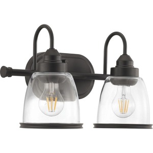 PP300179020 Saluda 2 Bulb Bathroom Lighting - Antique Bronze PP300179020 Saluda 2 Bulb Bathroom Lighting - Antique Bronze