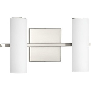 PP30018600930 Colonnade LED 2 Bulb Bathroom Lighting - Brushed Nickel