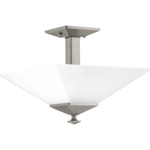 PP350107009 Clifton Heights Semi Flush Mount Ceiling Light - Brushed Nickel PP350107009 Clifton Heights Semi Flush Mount Ceiling Light - Brushed Nickel