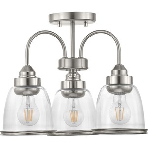 PP350109009 Saluda Semi Flush Mount Ceiling Light - Brushed Nickel PP350109009 Saluda Semi Flush Mount Ceiling Light - Brushed Nickel