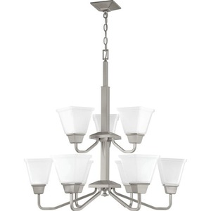 PP400120009 Clifton Heights Mid Sized Chandelier Chandelier - Brushed Nickel PP400120009 Clifton Heights Mid Sized Chandelier Chandelier - Brushed Nickel