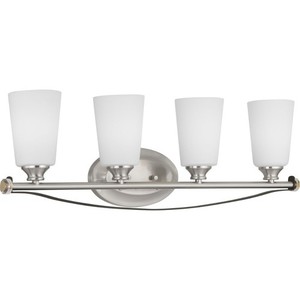 PP300143009 Nealy 4 or More Bulb Bathroom Lighting - Brushed Nickel