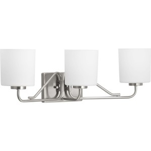 PP300220009 Tobin 3 Bulb Bathroom Lighting - Brushed Nickel PP300220009 Tobin 3 Bulb Bathroom Lighting - Brushed Nickel