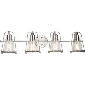 PP300298009 Conway 4 or More Bulb Bathroom Lighting - Brushed Nickel PP300298009 Conway 4 or More Bulb Bathroom Lighting - Brushed Nickel