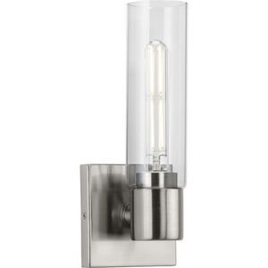 PP300299009 Clarion 1 Bulb Wall Sconce - Brushed Nickel